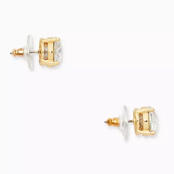 Kate Spade Gumdrop Studs Gold (Clear) NWT - Picture 11 of 13